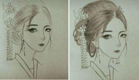 二月二，電力作家坐家“戰(zhàn)疫”新作——觀美姬素描遙寄故鄉(xiāng)九妹