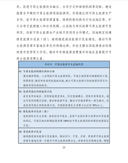 發(fā)改委、能源局等九部委聯(lián)合印發(fā)發(fā)布“十四五”可再生能源規(guī)劃！