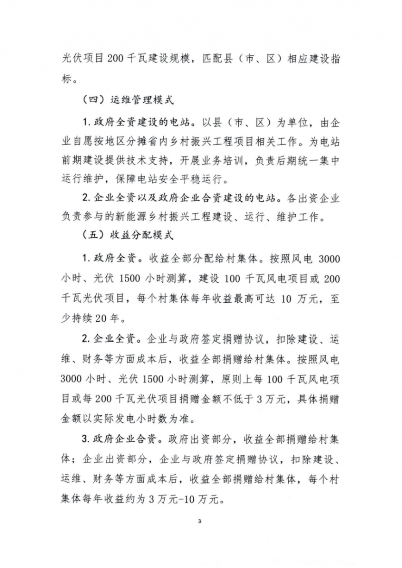 吉林省能源局發(fā)布全國首個出臺的省級“新能源+鄉(xiāng)村振興”方案！