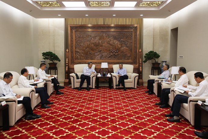 錢智民拜訪農(nóng)發(fā)行黨委書記、董事長錢文揮