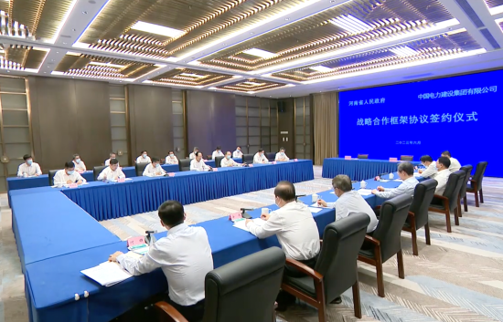 中國電建黨委書記、董事長丁焰章拜會河南省委書記樓陽生、省長王凱
