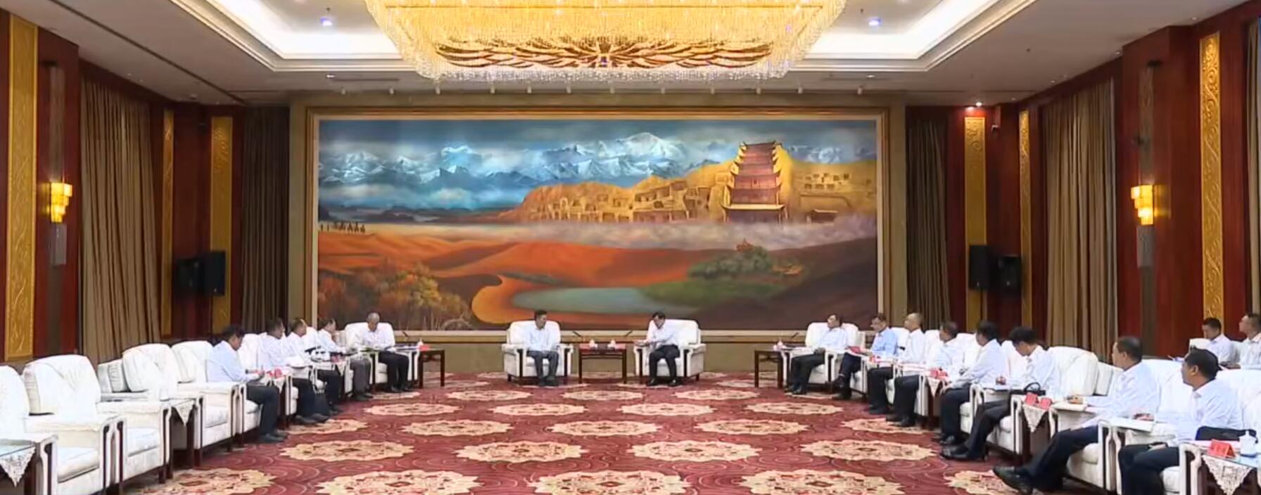 國(guó)家電投董事長(zhǎng)劉明勝、總經(jīng)理栗寶卿拜會(huì)甘肅省委書(shū)記胡昌升、省長(zhǎng)任振鶴